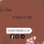 what does lu mean in text