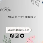 what kms mean in text message