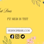 what does FTT mean in text