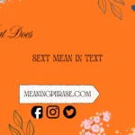 what does sext mean in text