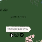 whats ttm mean in text