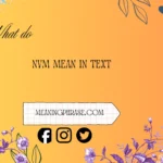 what do nvm mean in text