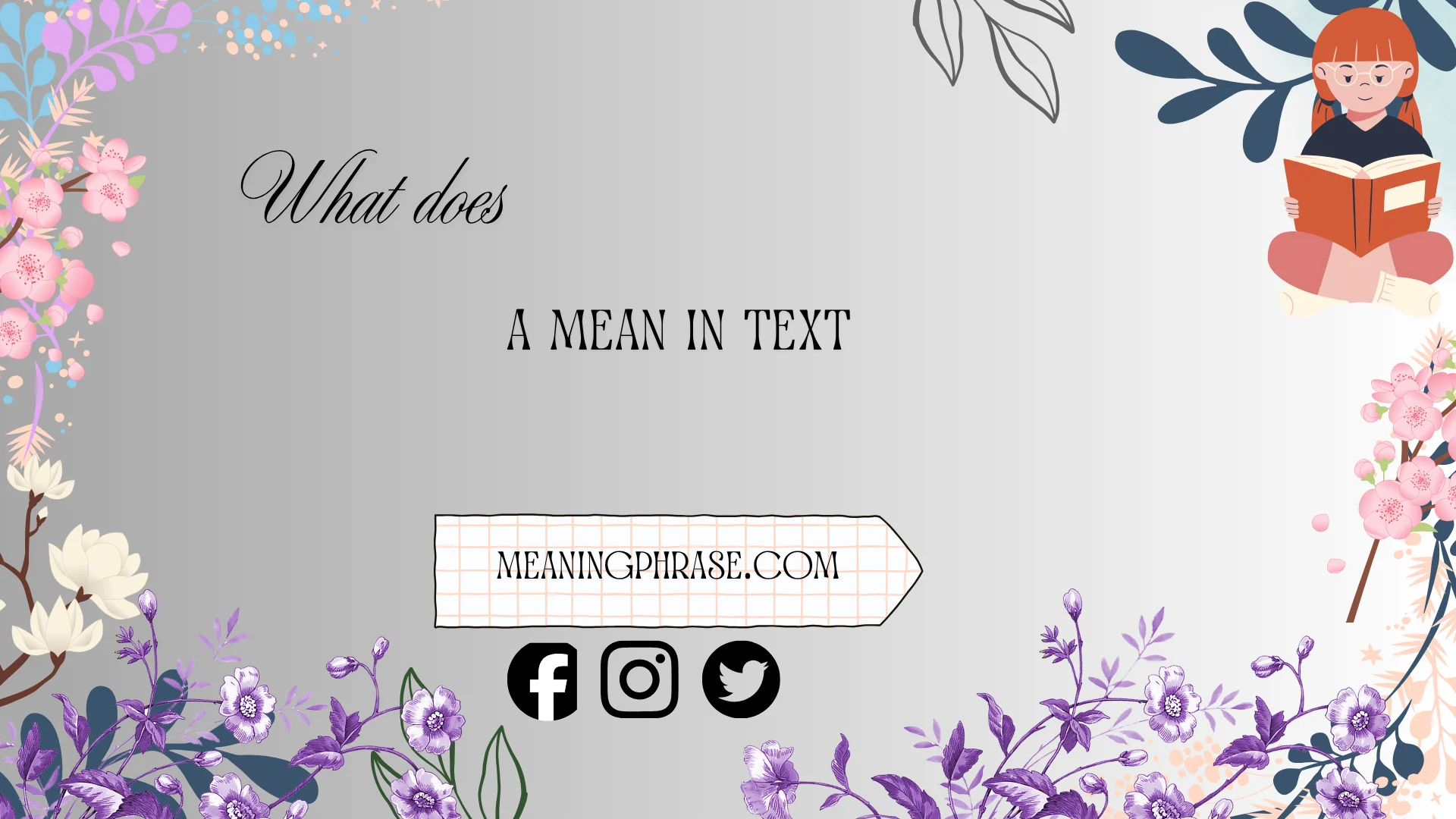 what does a mean in text