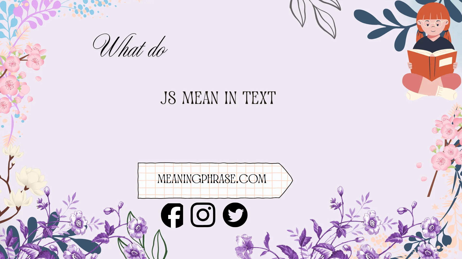 what does js mean in text