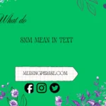 what does SNM mean in text