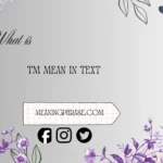 what is TM mean