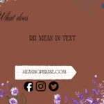 what does RII mean in text