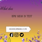 HPW meaning
