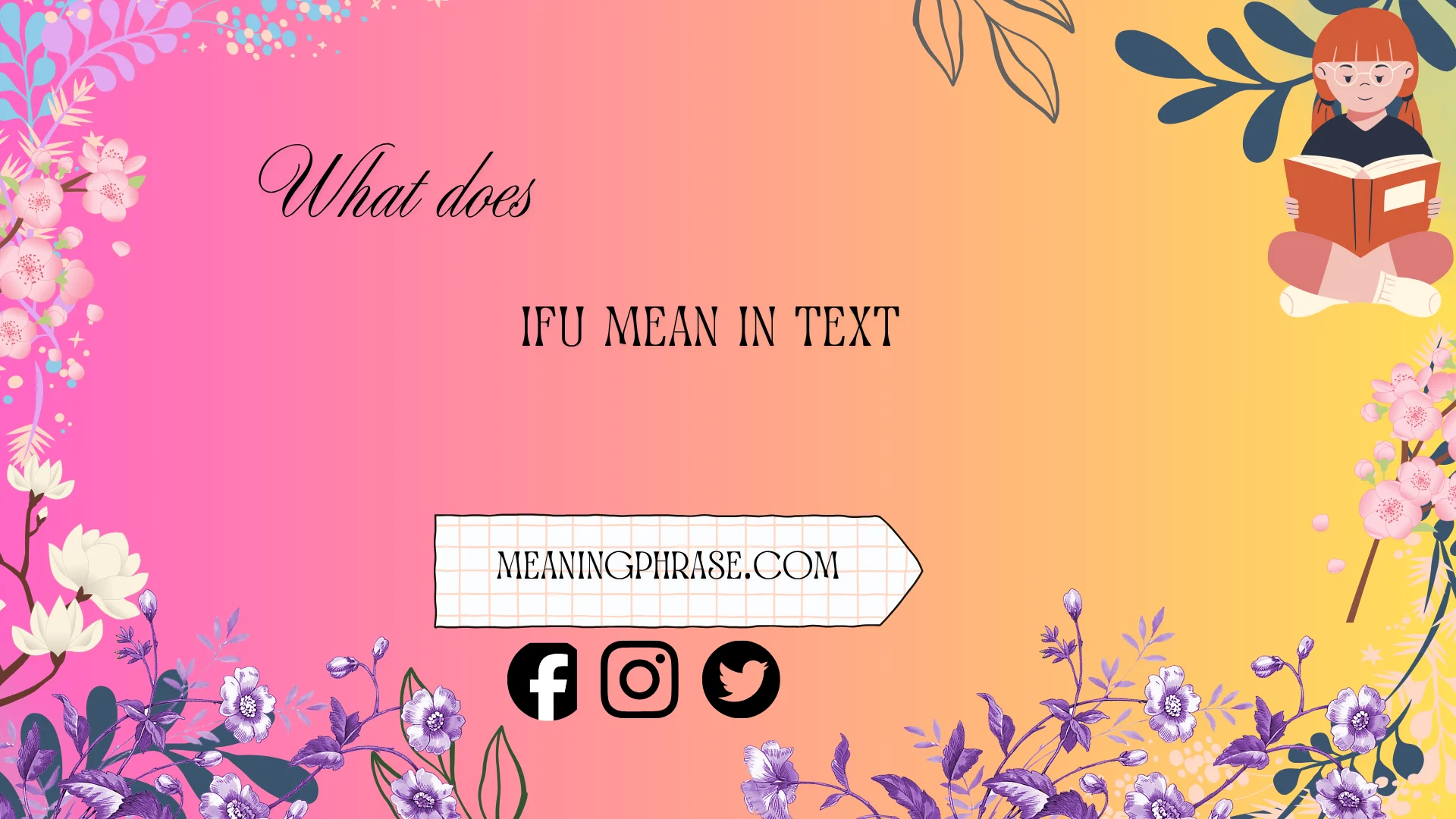 what does IFU mean in text