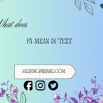 what does ffa mean in text