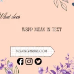 what does wspp mean in text