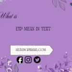 what is eyp mean in text