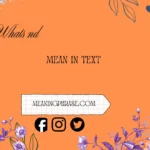 what does nd mean in text