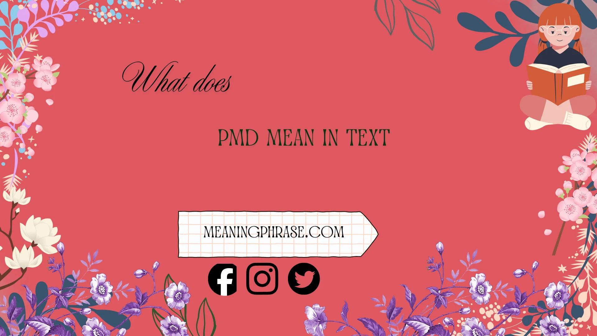 what does PMD mean in text