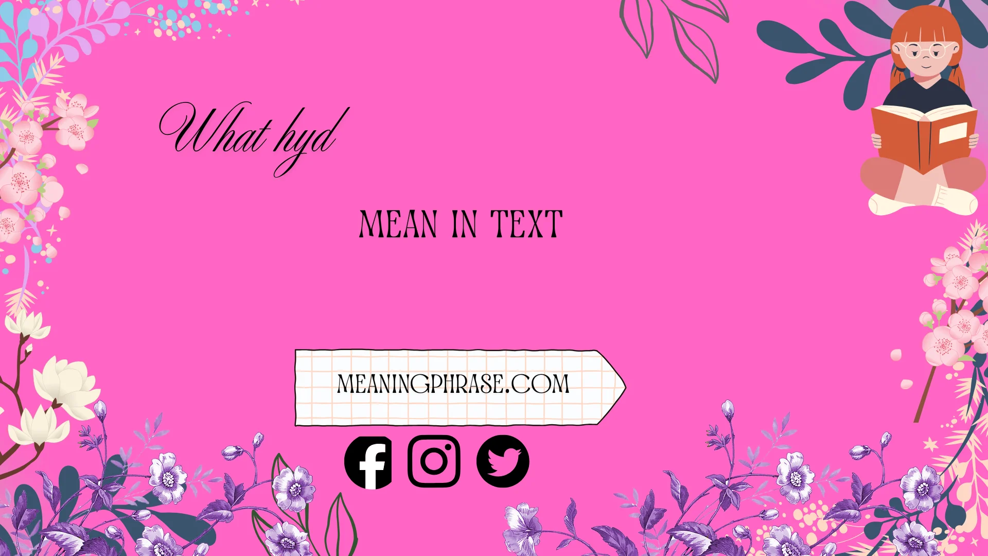 what hyd mean in text