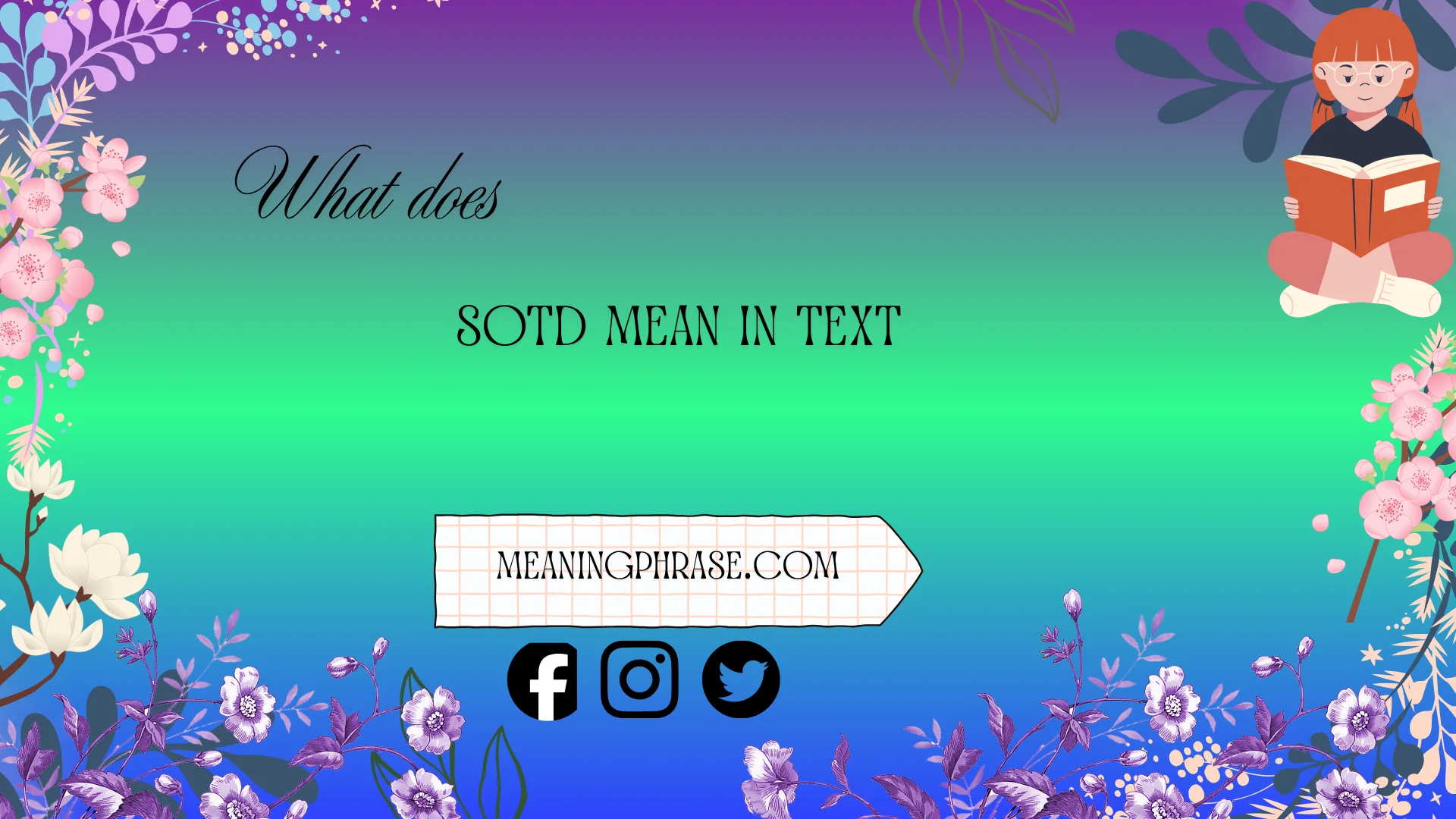 what does sotd mean in text