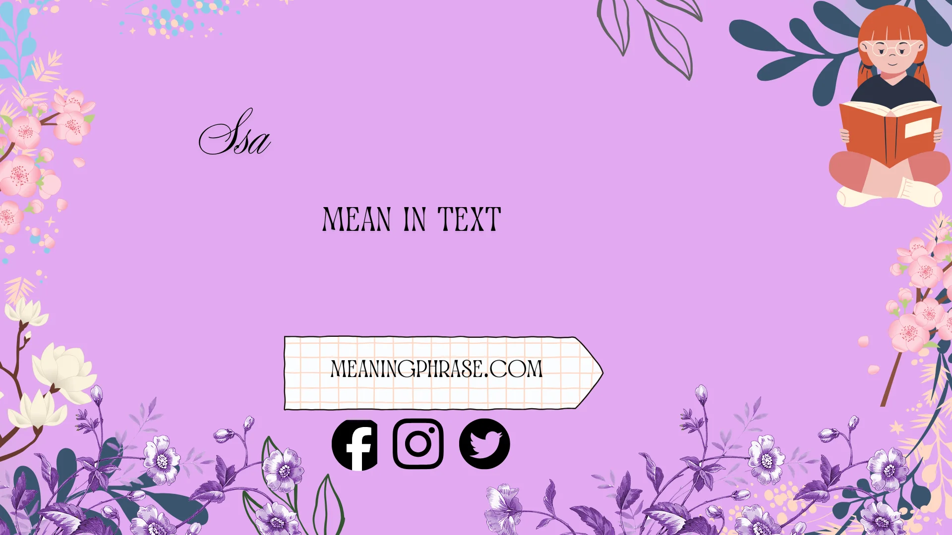 ssa mean in text