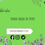 what does ttmm mean in text