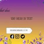 what does vru mean in text