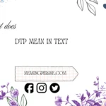what does dtp mean in text