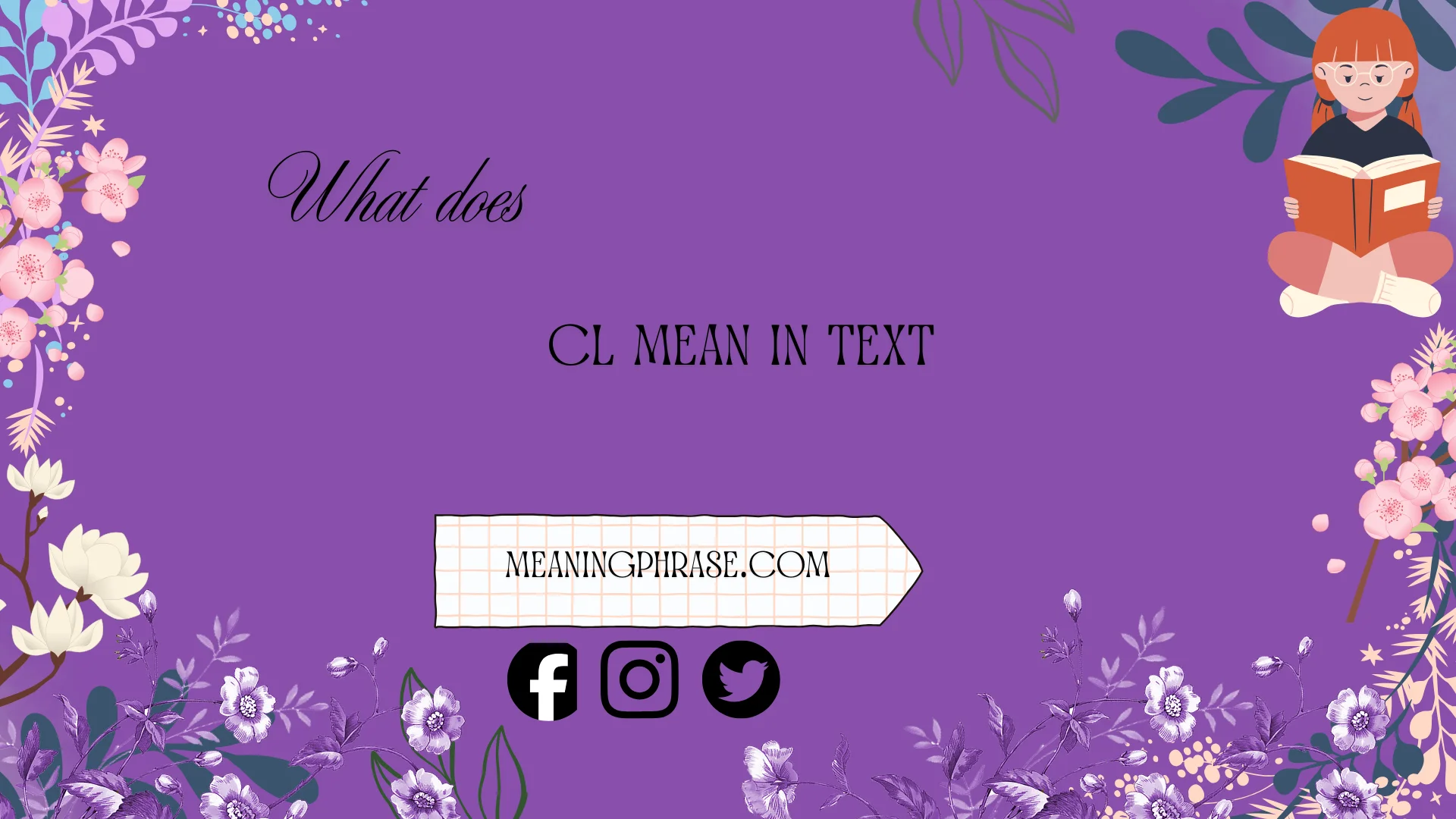 what does cl mean in text