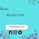 what does wyh mean in text