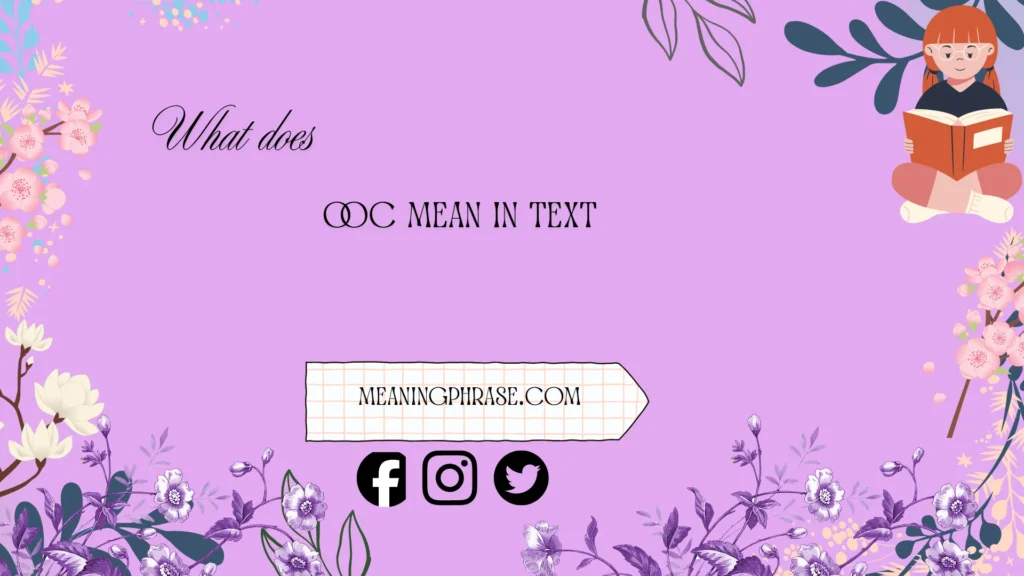 what does ooc mean in text