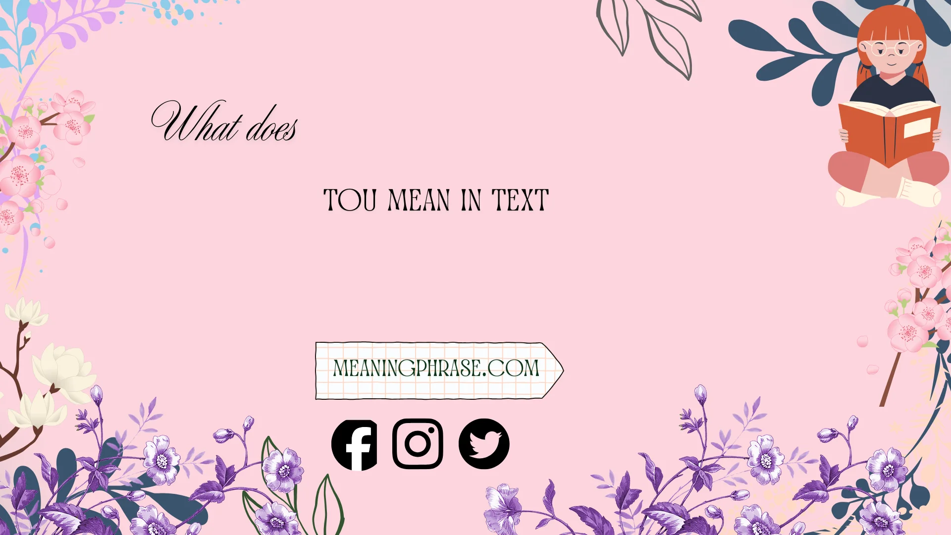 what does tou mean in text