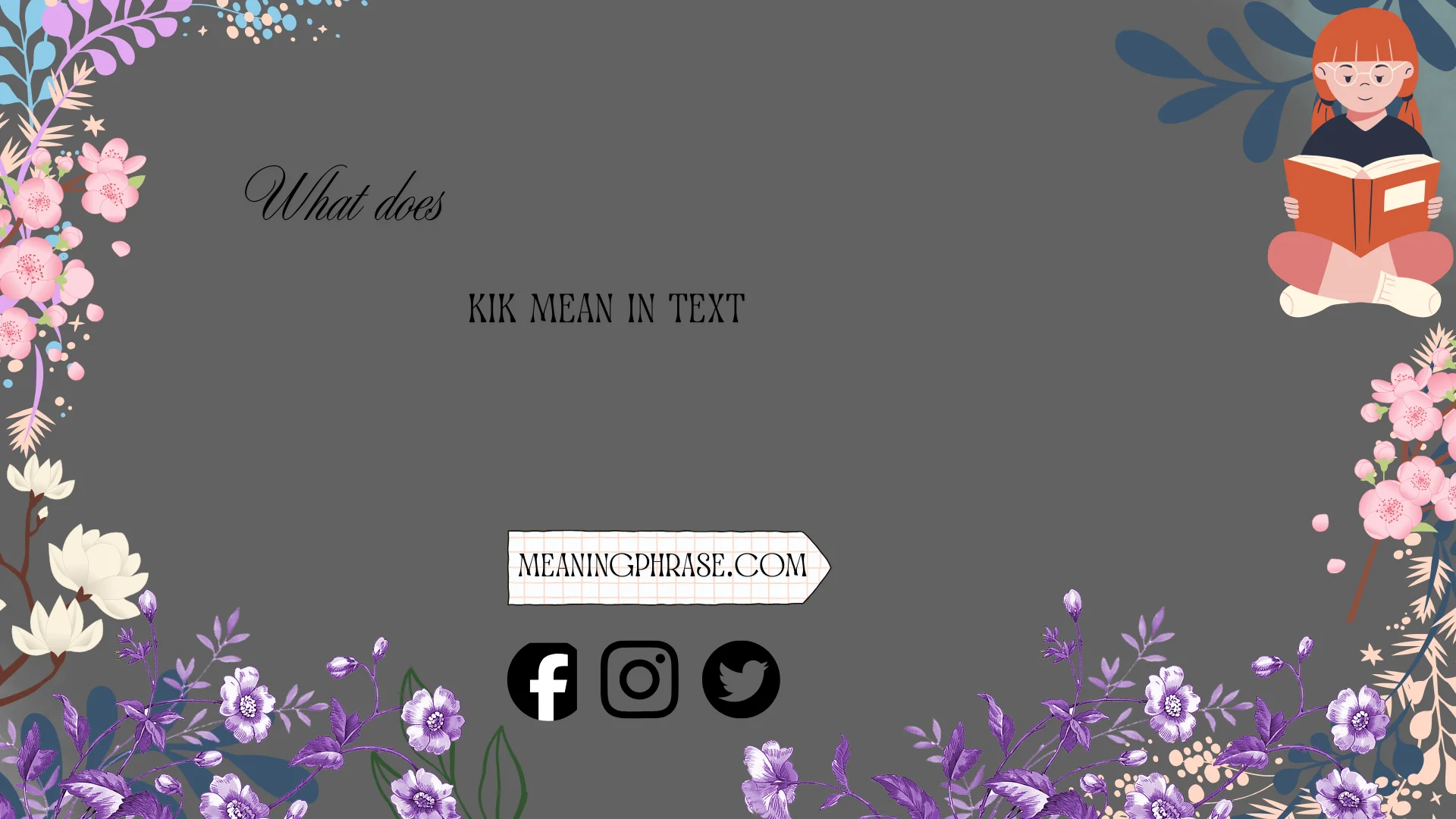 what does kik mean in text