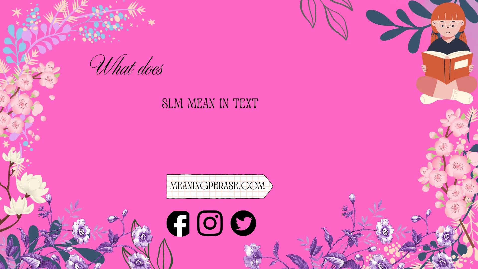 what does slm mean in text