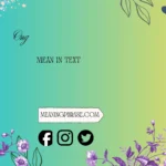 what does ong mean in text
