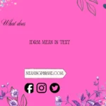 what does idrm mean in text