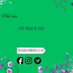 what does OTP mean in text