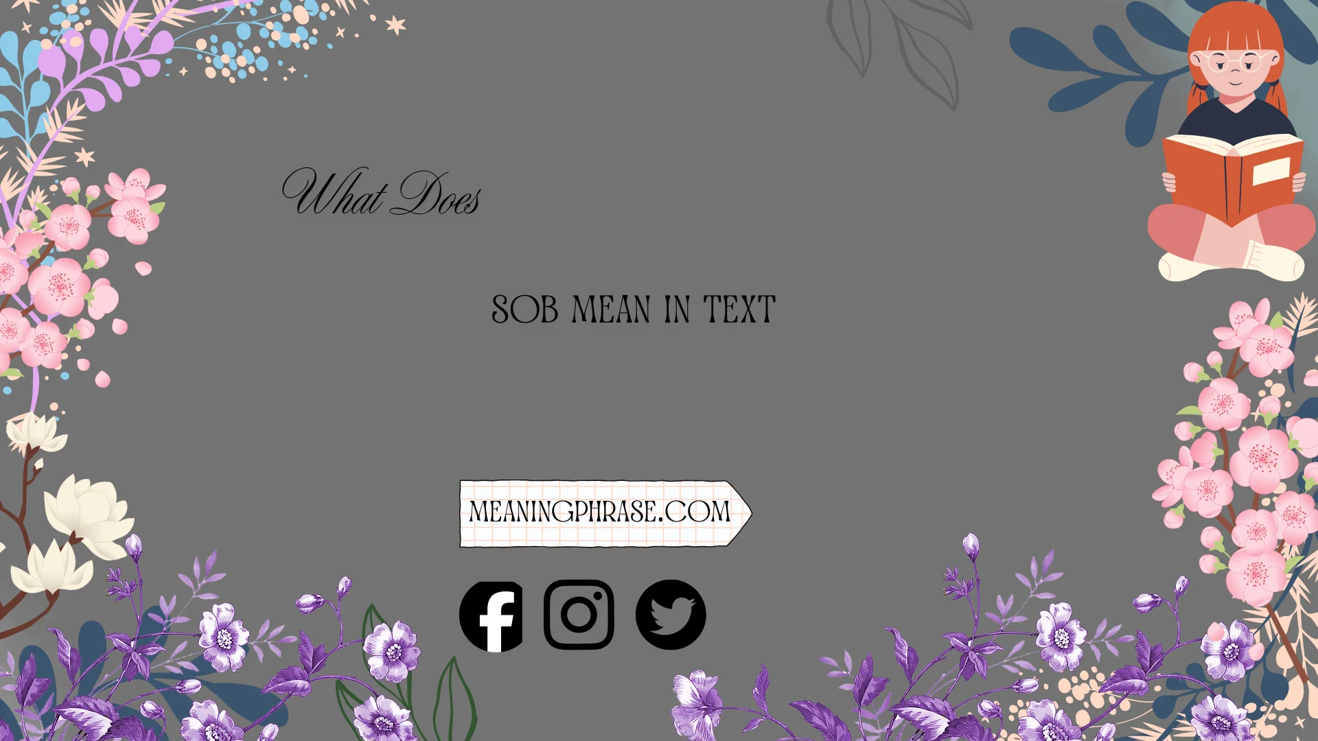 what does sob mean in text