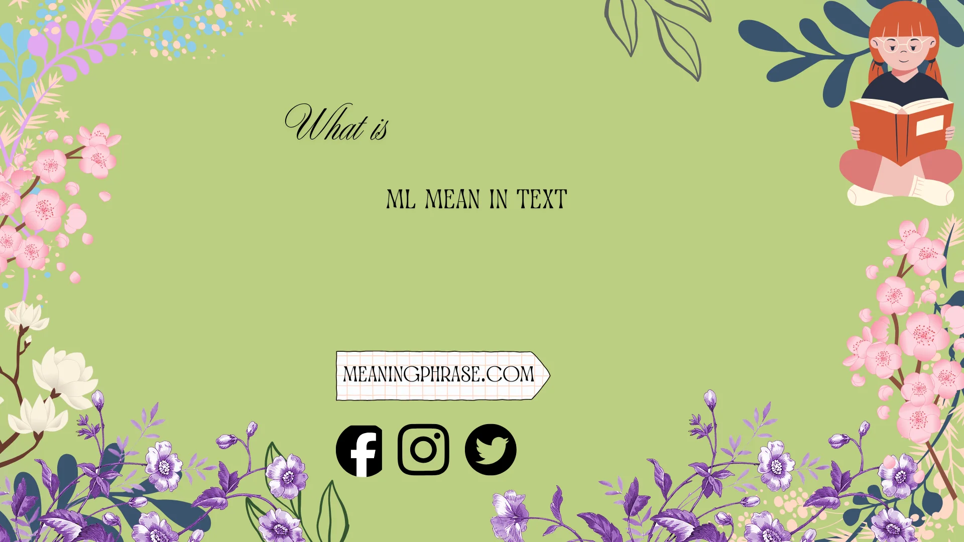 what does ml mean in text