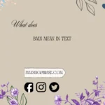 what does bmn mean in text
