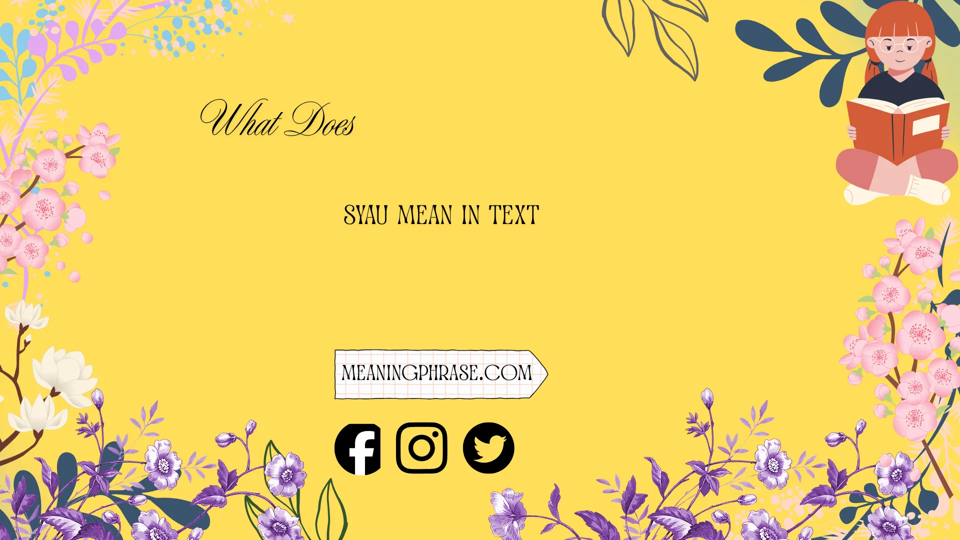what does syau mean in text