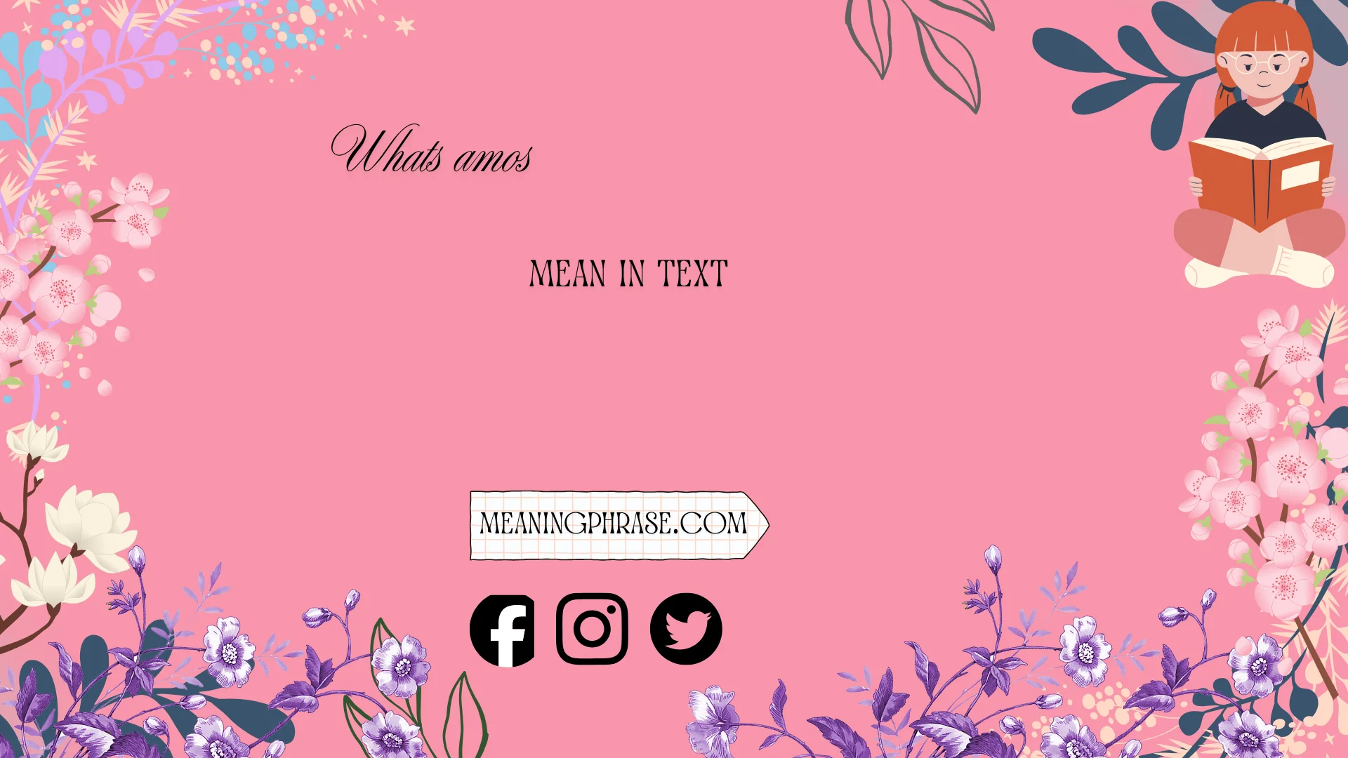 whats amos mean in text