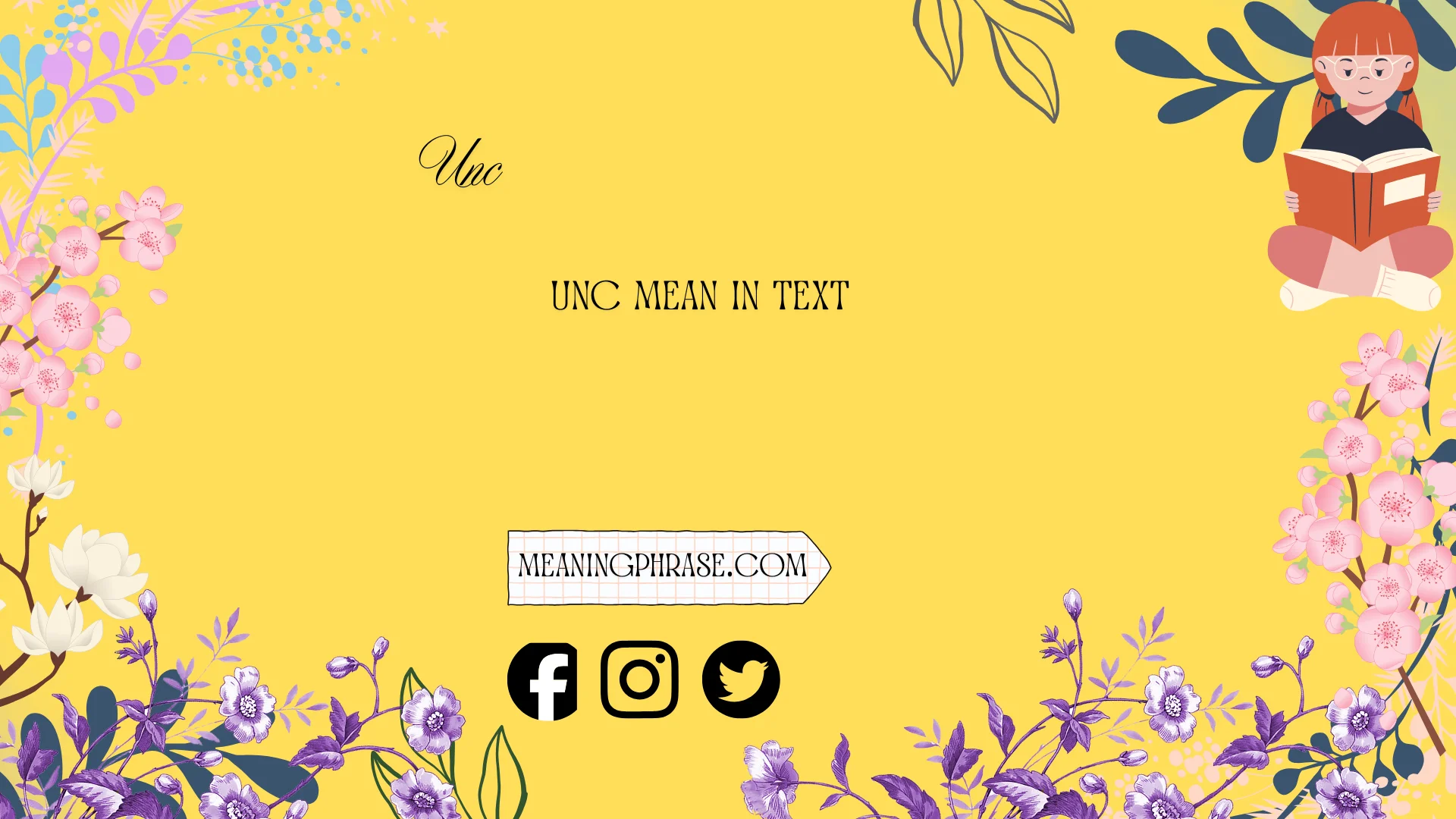 unc mean in text
