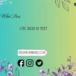 what does otl mean in text