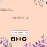 what does fkr mean in text