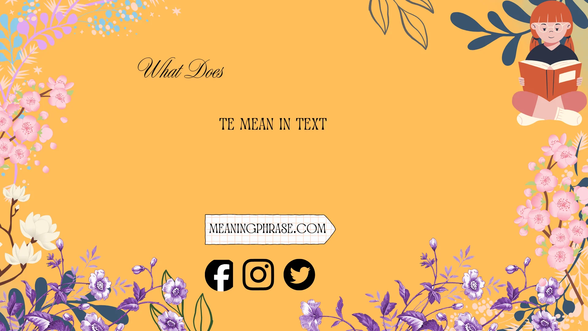 what does te mean in text